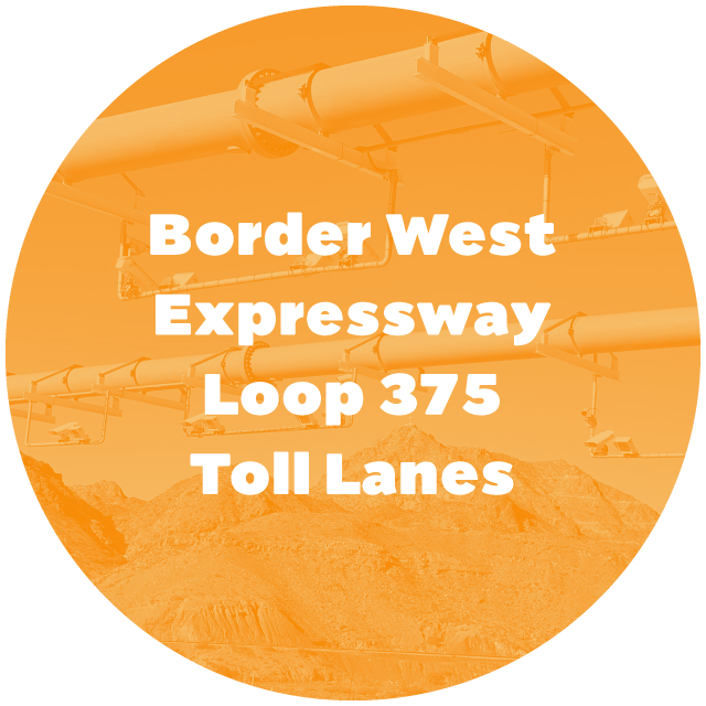 Border West Expressway Loop 375 Toll Lanes